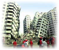 осень 1999 года, о. Тайвань. Последствия землетрясения